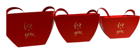 SET DE CAJA ROJA DE 3 PCS