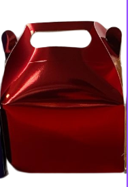 CAJA LONCHERITA METALICA ROJA