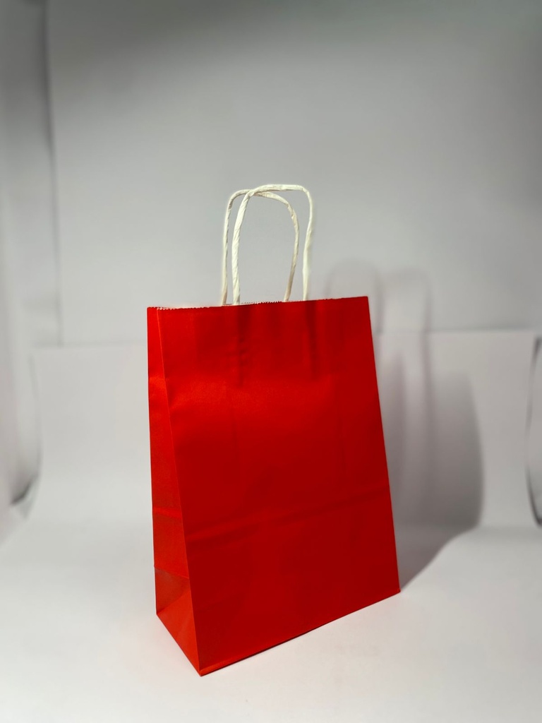 TF-8005 BOLSA KRAFT "S" ROJO PAQ.12