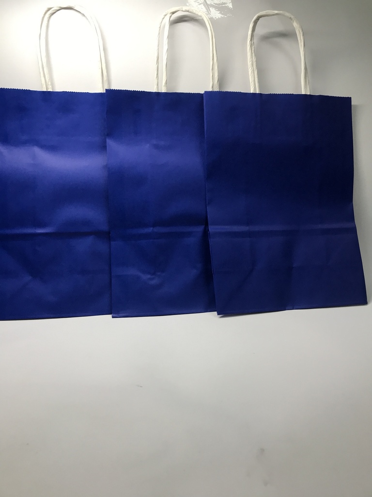 TF-8011 BOLSA KRAFT "S" AZUL REY PAQ.12