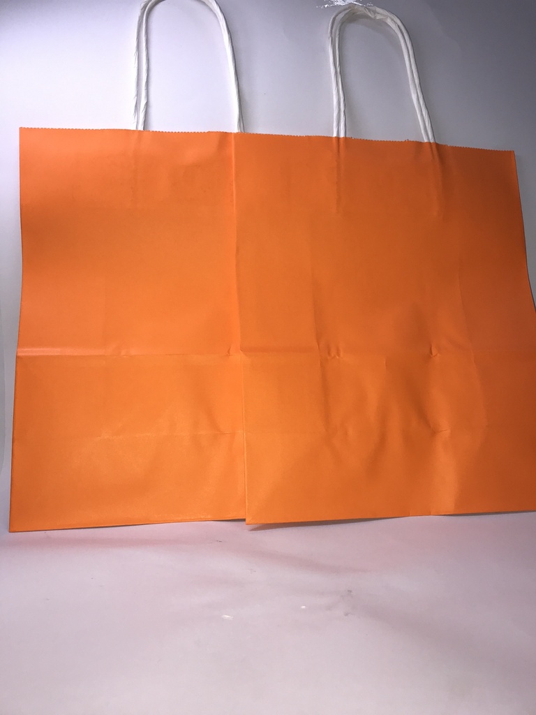 TF-8033 BOLSA KRAFT "M" NARANJA PAQ.12