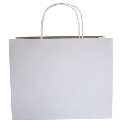 TF-8051 BOLSA KRAFT "M' HORIZONTAL BLANCA