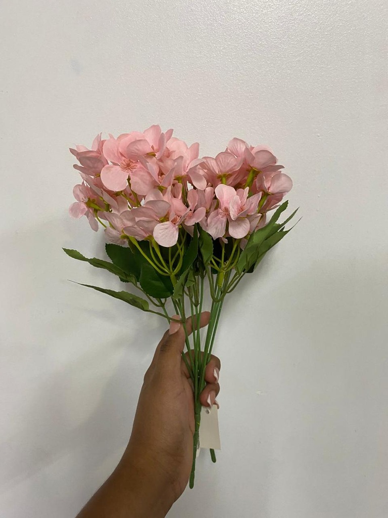 RAMO DE FLOR MINI HORTENCIA ROSADA