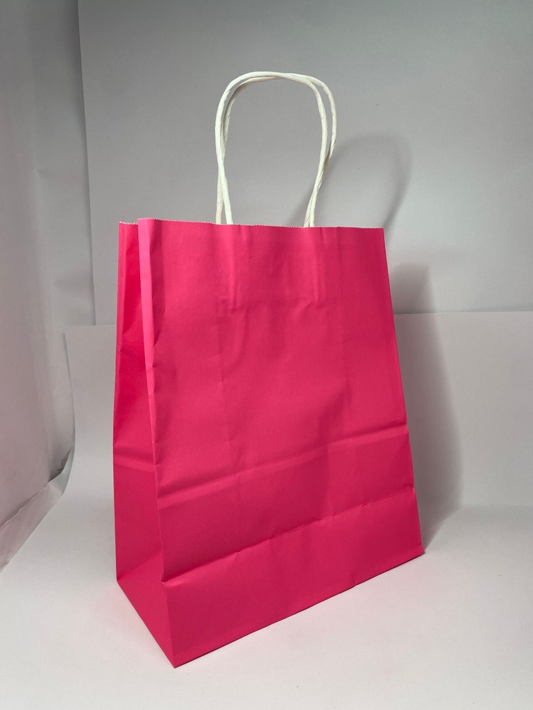 BOLSA KRAFT "M" FUCSHIA PAQ.12
