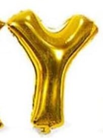 GLOBO LETRA Y 16 PULGADAS DORADO