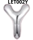 GLOBO LETRA Y 16 PULGADAS PLATEADO