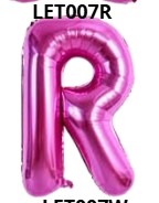 GLOBO LETRA R 16 PULGADAS ROSADO