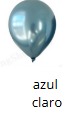 Globos Metalicos 100 piezas/bolsa 10"
