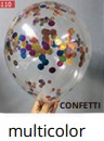 Globos con confeti 50 piezas/bolsa 12"