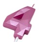 CANDELAS ROSADO DE NUMEROS 7cm