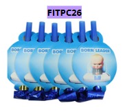 Trompetitas para cumpleaños 6 Piezas 7x12cm