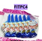 Trompetitas para cumpleaños 6 piezas
