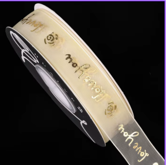 Cintas 2.5 CM X 20 YARDAS love you