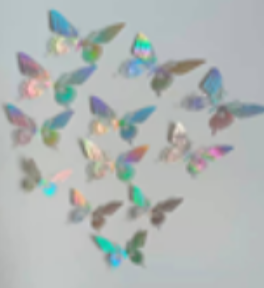 Mariposa -12 por paquete Tornasol