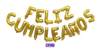 Globos Letras HAPPY BIRTHDAY 16 pulgadas