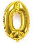 Globos Dorado Números de 32 pulgadas