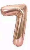Globos Rose Gold Números de 32 pulgadas