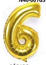 Globos Dorado Números de 40 pulgadas