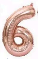 Globos Rose Gold Números de 40 pulgadas
