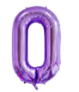 Globos Morado Números de 40 pulgadas