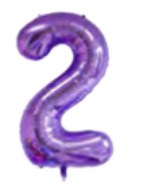 Globos Morado Números de 40 pulgadas