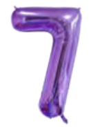 Globos Morado Números de 40 pulgadas