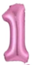 Globos Rosado Números de 16 pulgadas