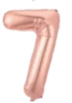 Globos Rose Gold Números de 16 pulgadas