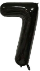 Globos Negro Números de 16 pulgadas