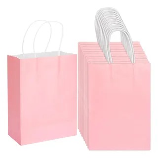 BOLSA KRAFT M ROSADO