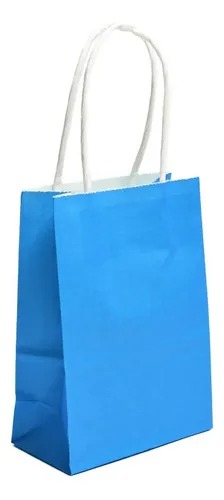 [TF-8026] TF-8026 TF-8033 BOLSA KRAFT "M" AZUL MARINO