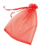 [Y2P263] Y2P263 PAQ. 10 BOLSAS ORGANZA 25X35CM ROJA