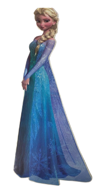 [030589E] SILUETA ELSA-FROZEN 70CM
