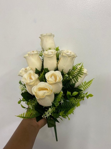 [TF-7342] RAMO DE BOTON X12 CREMA