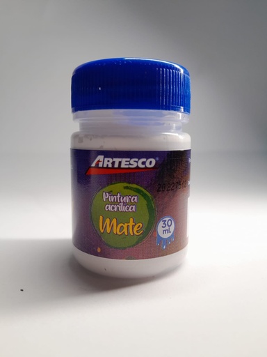 [37-15050006] PINTURA ACRILICA MATTE 30ML BLANCO ARTESCO