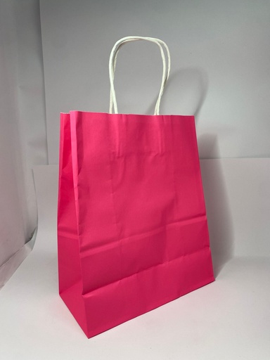[TF-8025] BOLSA KRAFT "M" FUCSHIA PAQ.12
