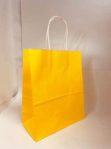 [TF-8023] BOLSA KRAFT "M" AMARILLA PAQ.12