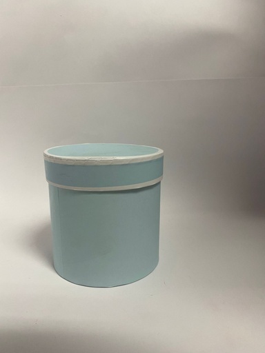 [O3U1280] CAJA CILINDRICA CELESTE