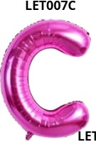 [LET007C] GLOBO LETRA C 16 PULGADAS ROSADO