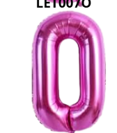 [LET007O] GLOBO LETRA O 16 PULGADAS ROSADO