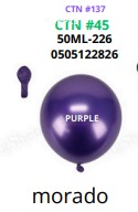 [50ML-226] Globos Metalicos 50 piezas/bolsa 12" MORADO