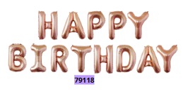 [79118] Globos Letras HAPPY BIRTHDAY 16 pulgadas