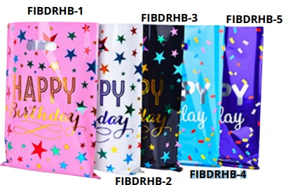 [FIBDRHB-4] Bolsitas de regalo Happy Birthday 25x17cm 10 PIEZAS/BOLSA