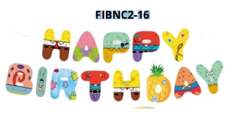 [FIBNC2-16] Banners de Cumpleaños 1 pieza