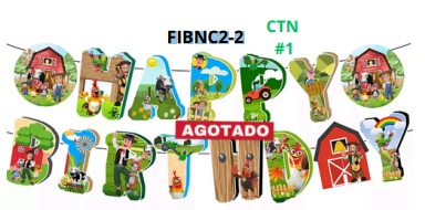 [FIBNC2-2] Banners de Cumpleaños 1 pieza