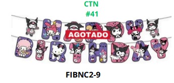 [FIBNC2-9] Banners de Cumpleaños 1 pieza