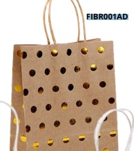 [FIBR001AD] BOLSAS DE REGALO KRAFT PEQUEÑAS 20 PIEZAS/BOLSA 21x15x8cm