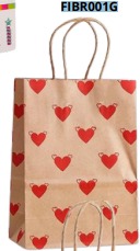 [FIBR001G] BOLSAS DE REGALO KRAFT PEQUEÑAS 20 PIEZAS/BOLSA 21x15x8cm