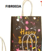 [FIBR003A] BOLSAS DE REGALO KRAFT GRANDE 20 PIEZAS/BOLSA 32x26x12cm