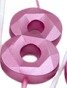 [FICND001-8] CANDELAS ROSADO DE NUMEROS 7cm